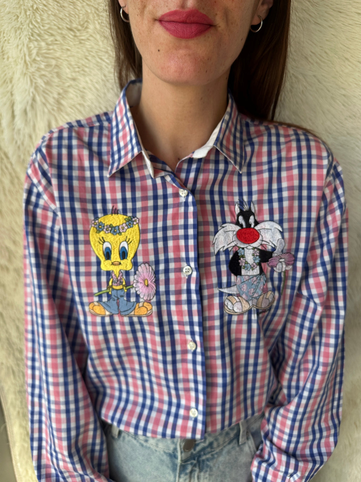 Camicia Titti e Silvestro Hawaii