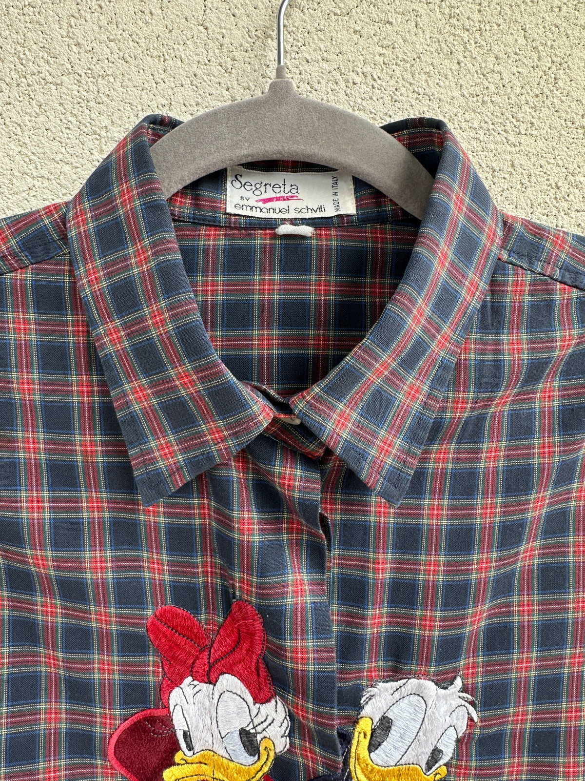 Camicia Paperino e Paperina tartan