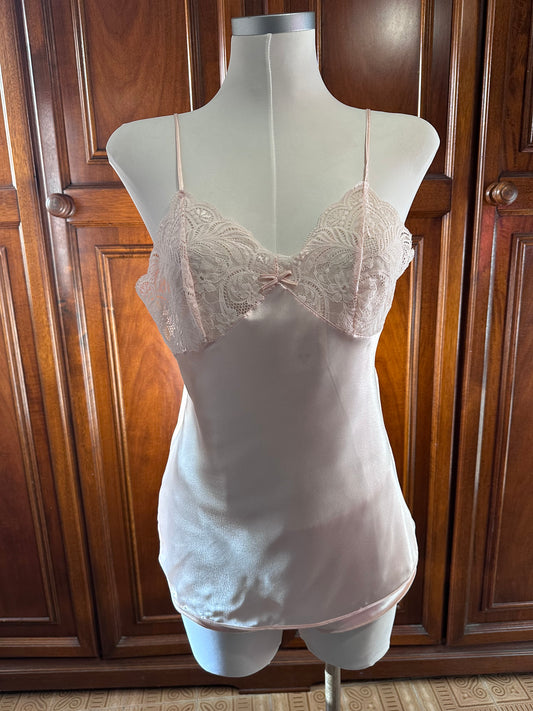 Pigiama rosa cipria raso