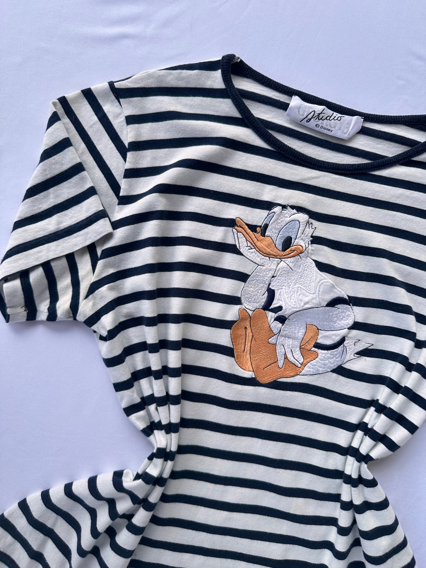 T-shirt paperino a righe