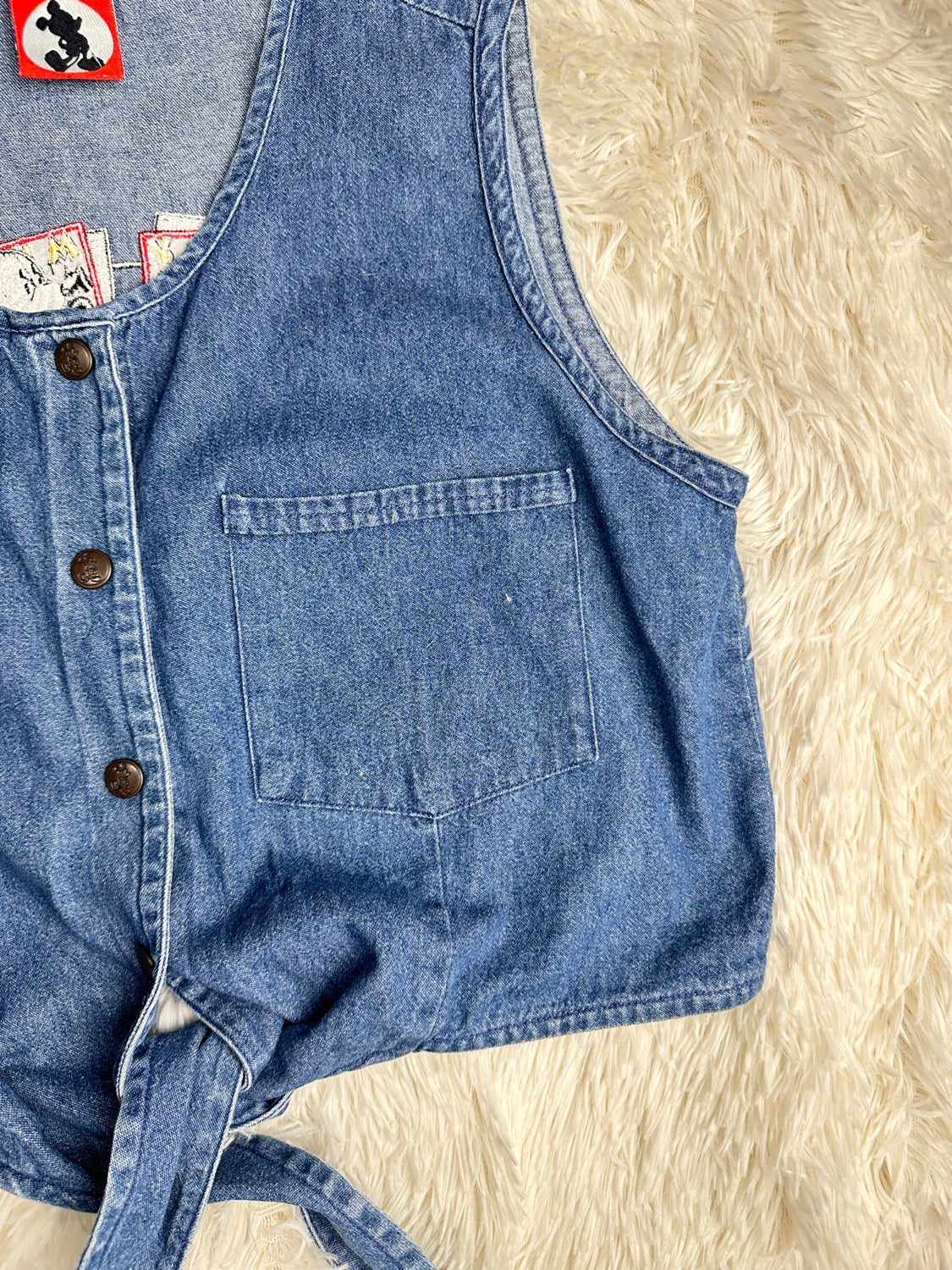 Gilet denim mickey