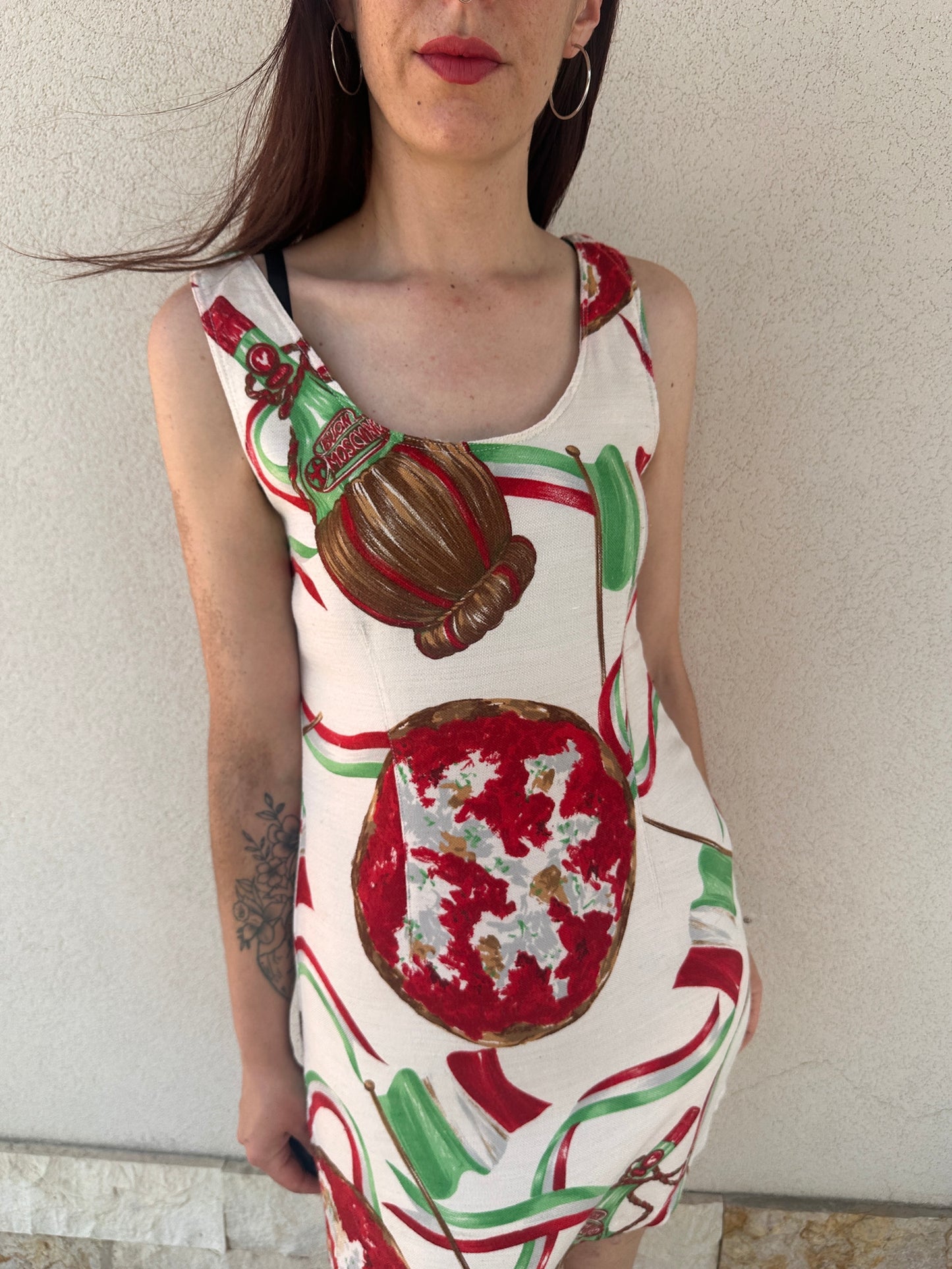 Moschino Jeans Vintage – Abito “Pizza & Chianti” anni ’80