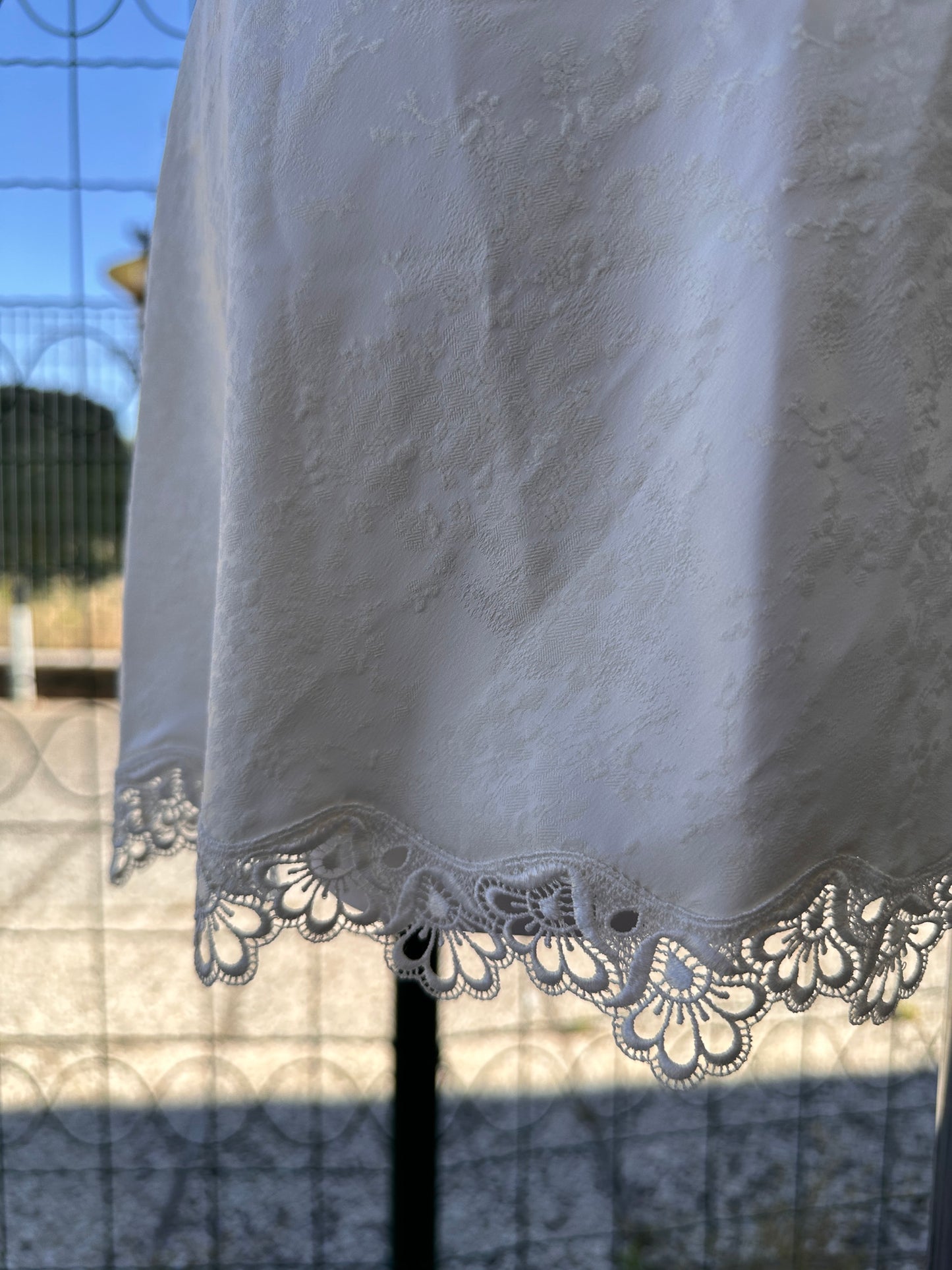 slip dress con pizzo