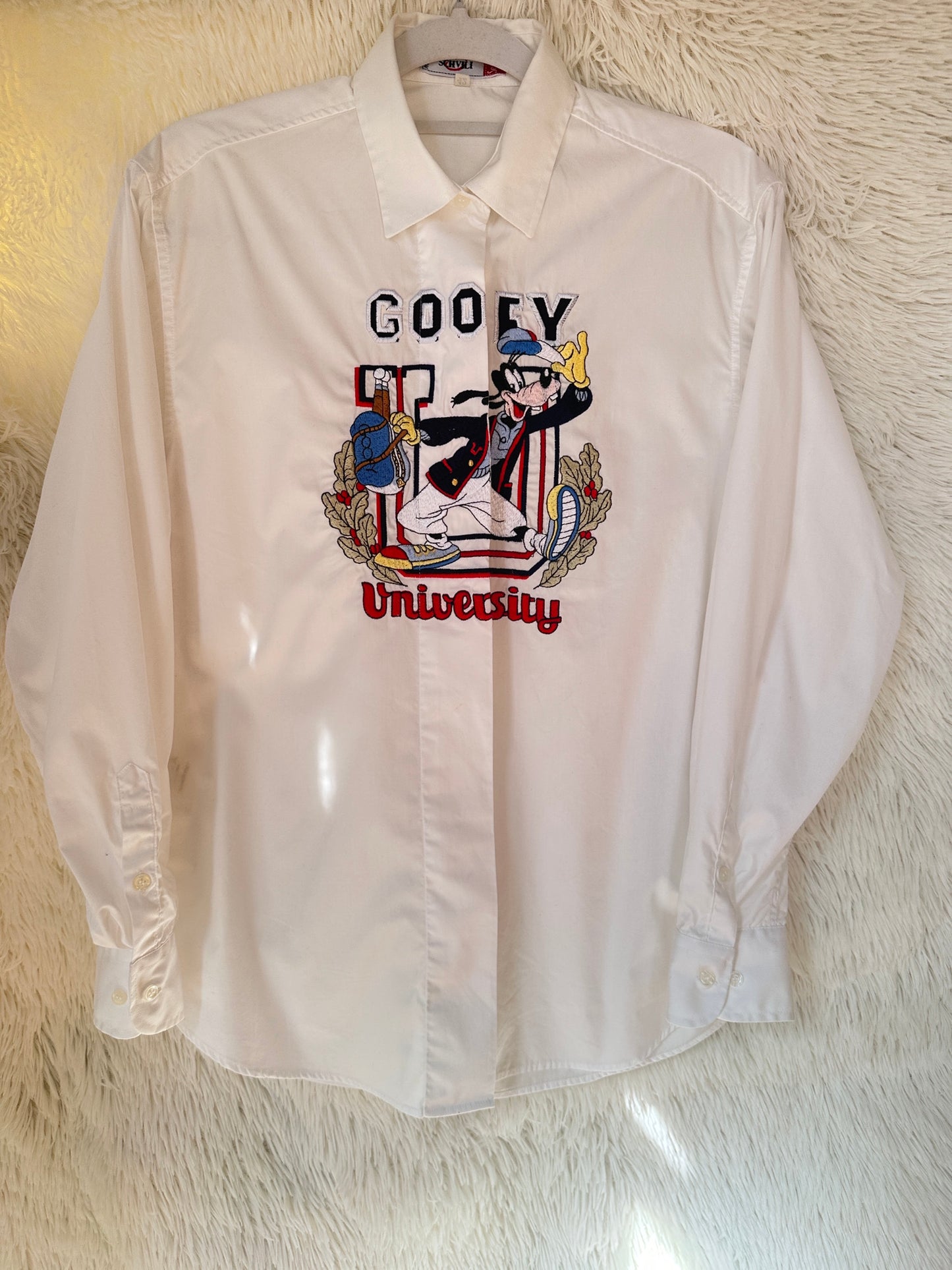 Camicia bianca Goffy university