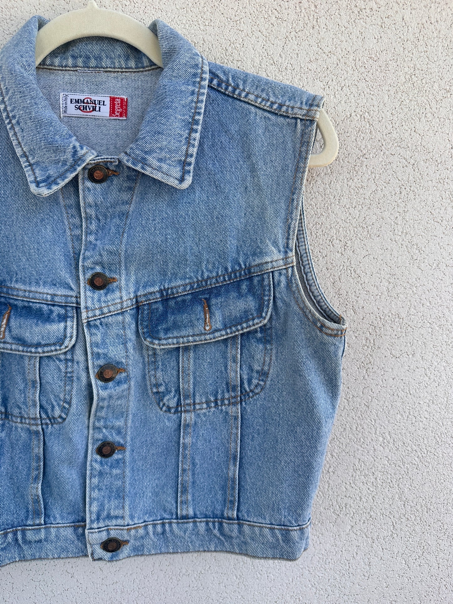 Gilet denim vintage Donald & Daisy