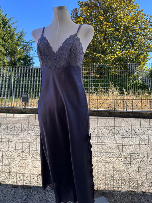 Slip dress grigio lavanda