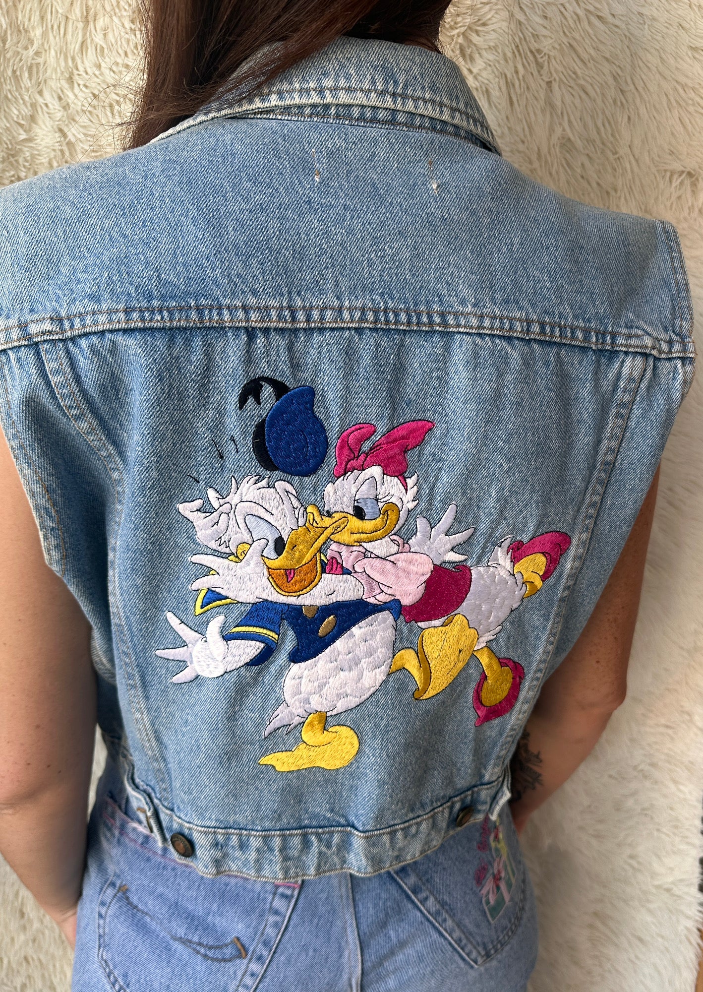 Gilet denim vintage Donald & Daisy