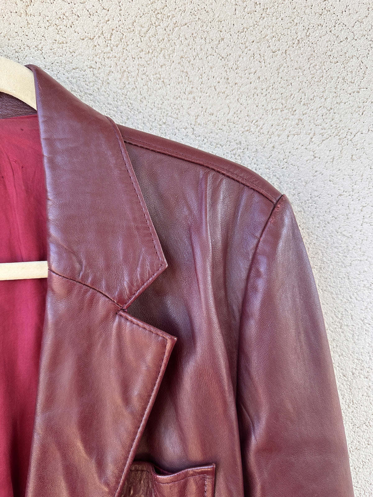 Giacca pelle bourdeux