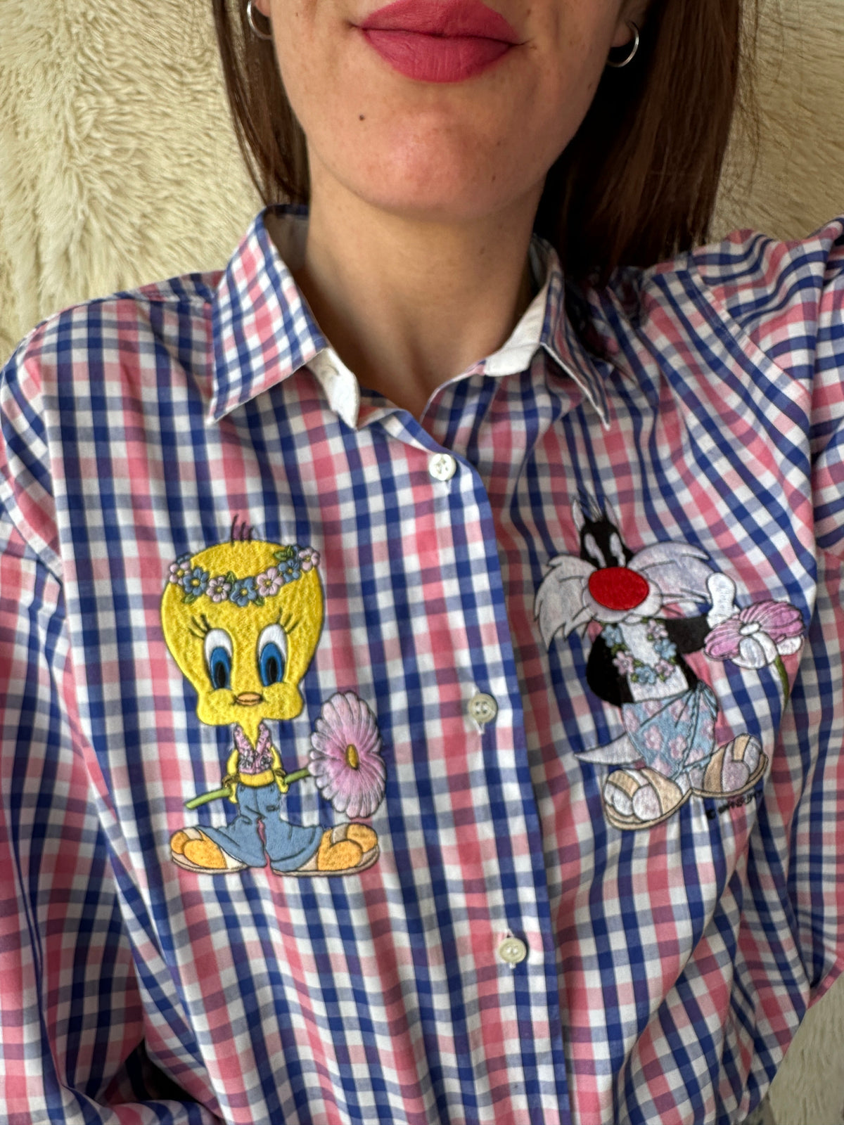 Camicia Titti e Silvestro Hawaii
