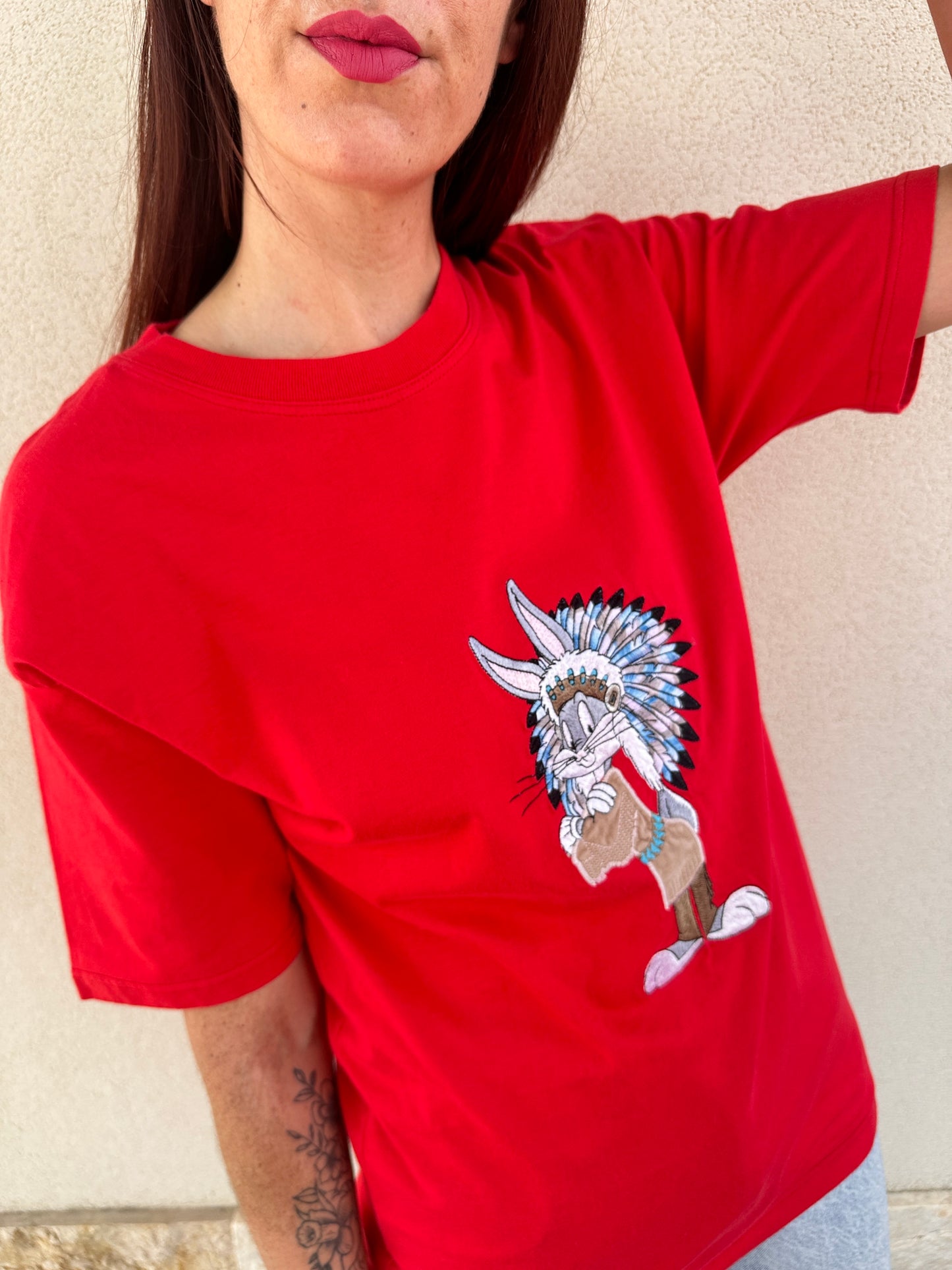 T-shirt Bugs Bunny "Capo Indiano"