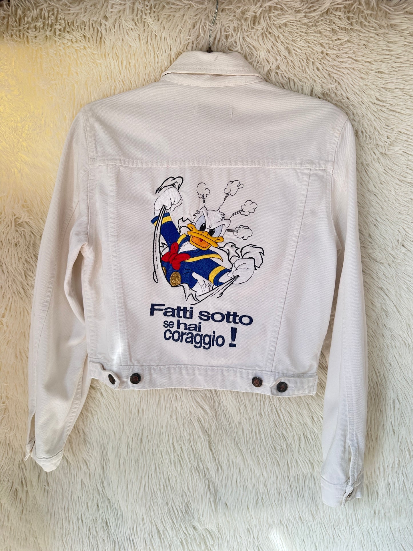 Giacca denim bianca Donald