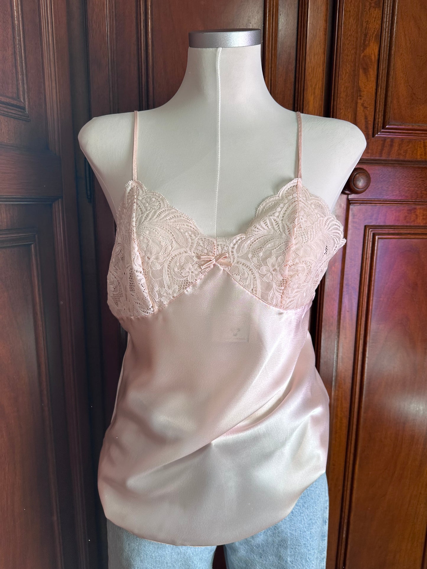 Pigiama rosa cipria raso