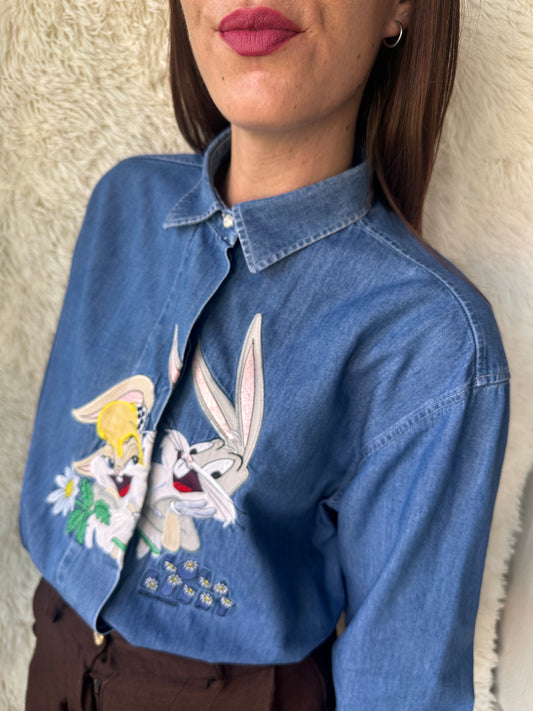 Camicia bugs e Lola bunny denim