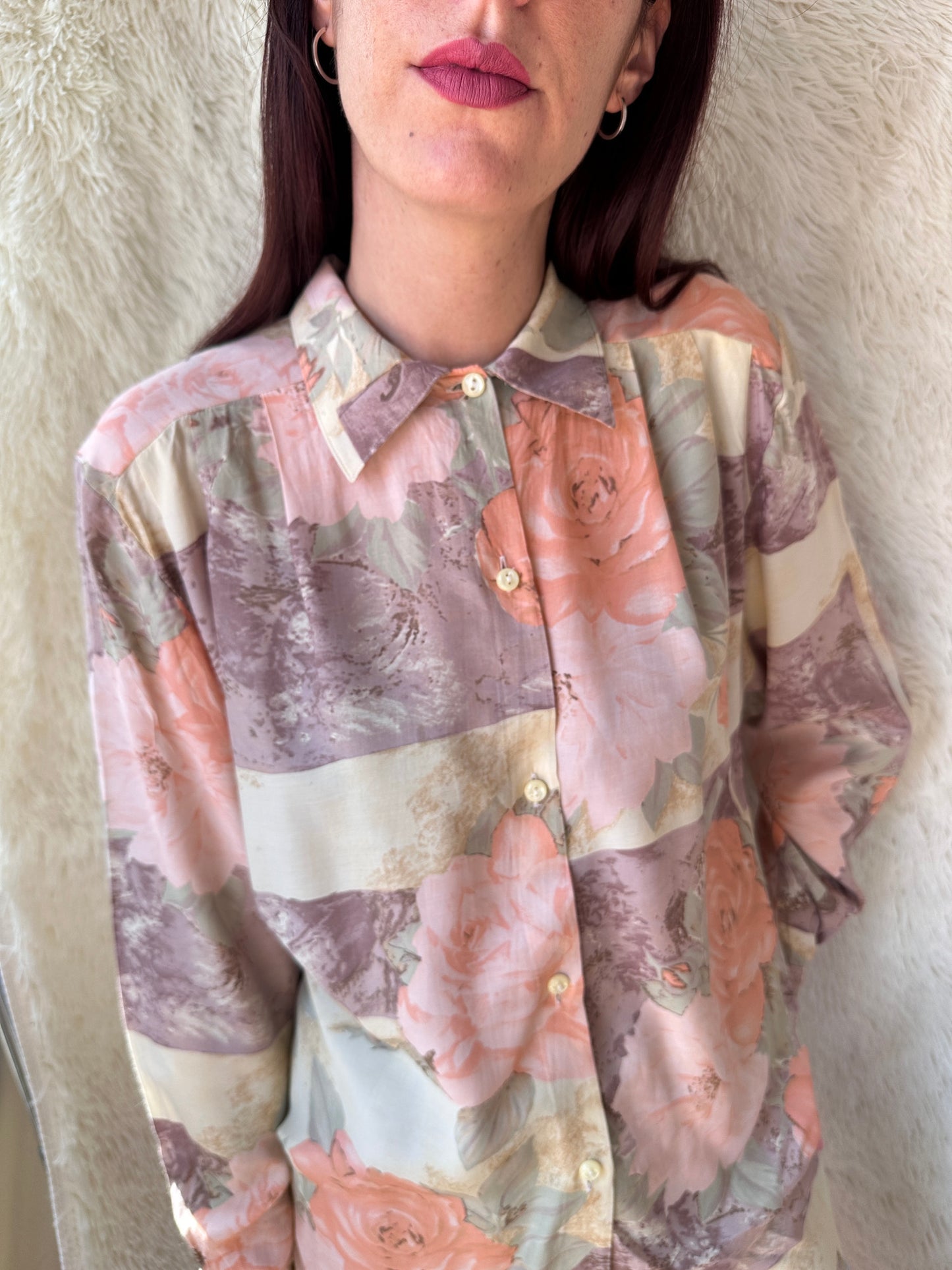 Camicia panelli rose