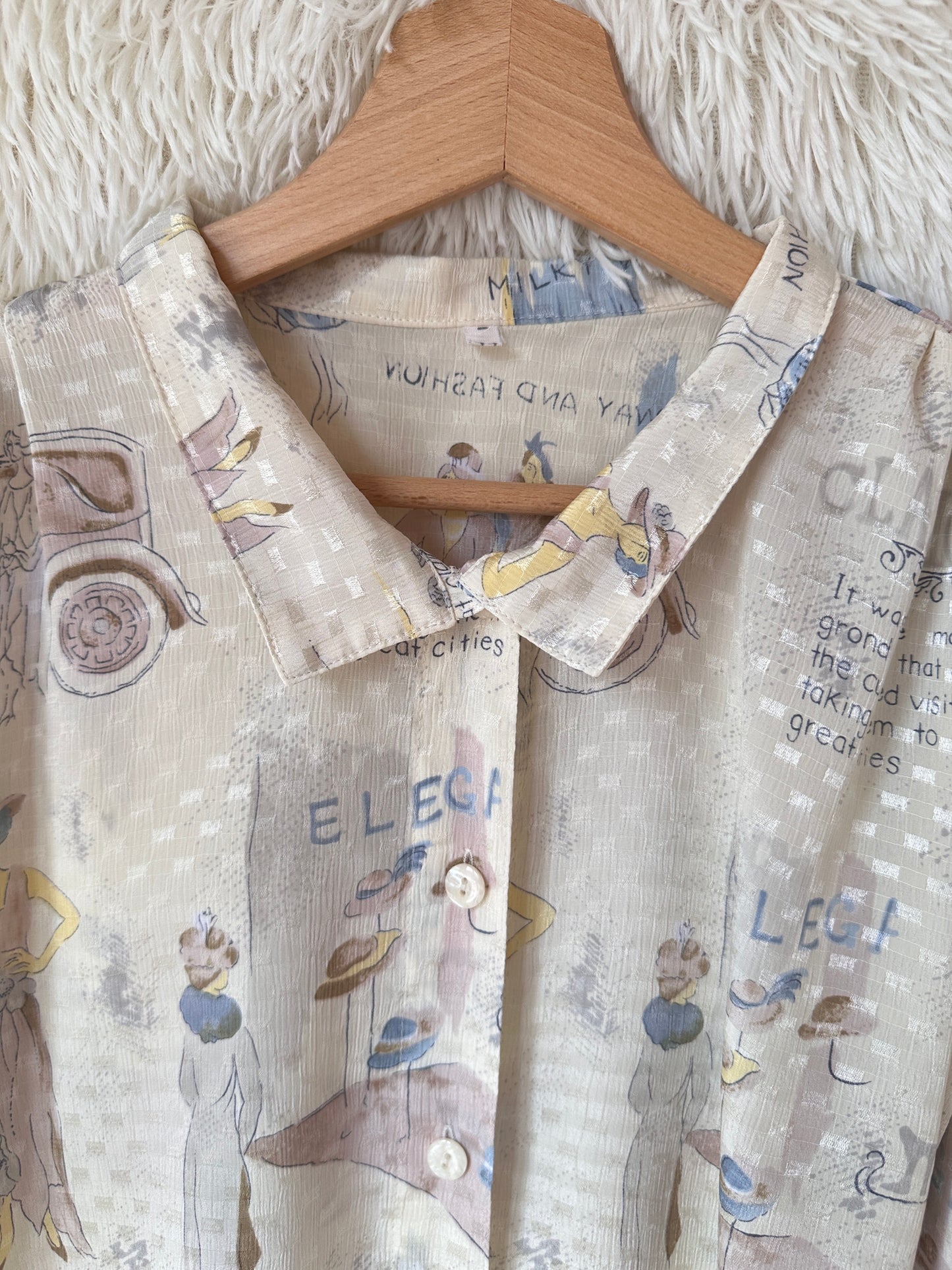 Blusa Vintage "Paris Grand Tour"