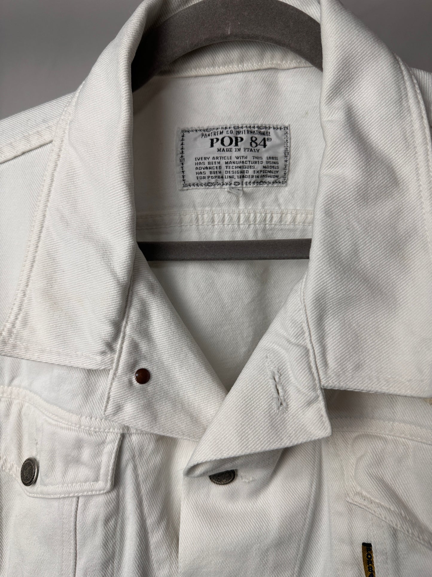 Giacca denim Pop84 margherite