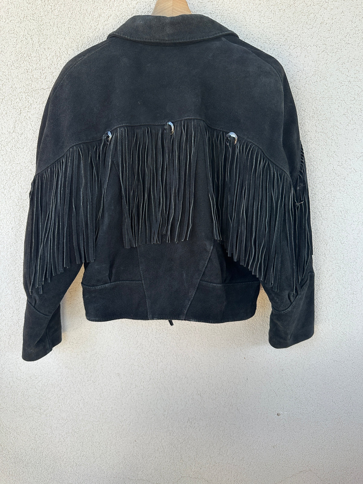 Giacca camoscio western