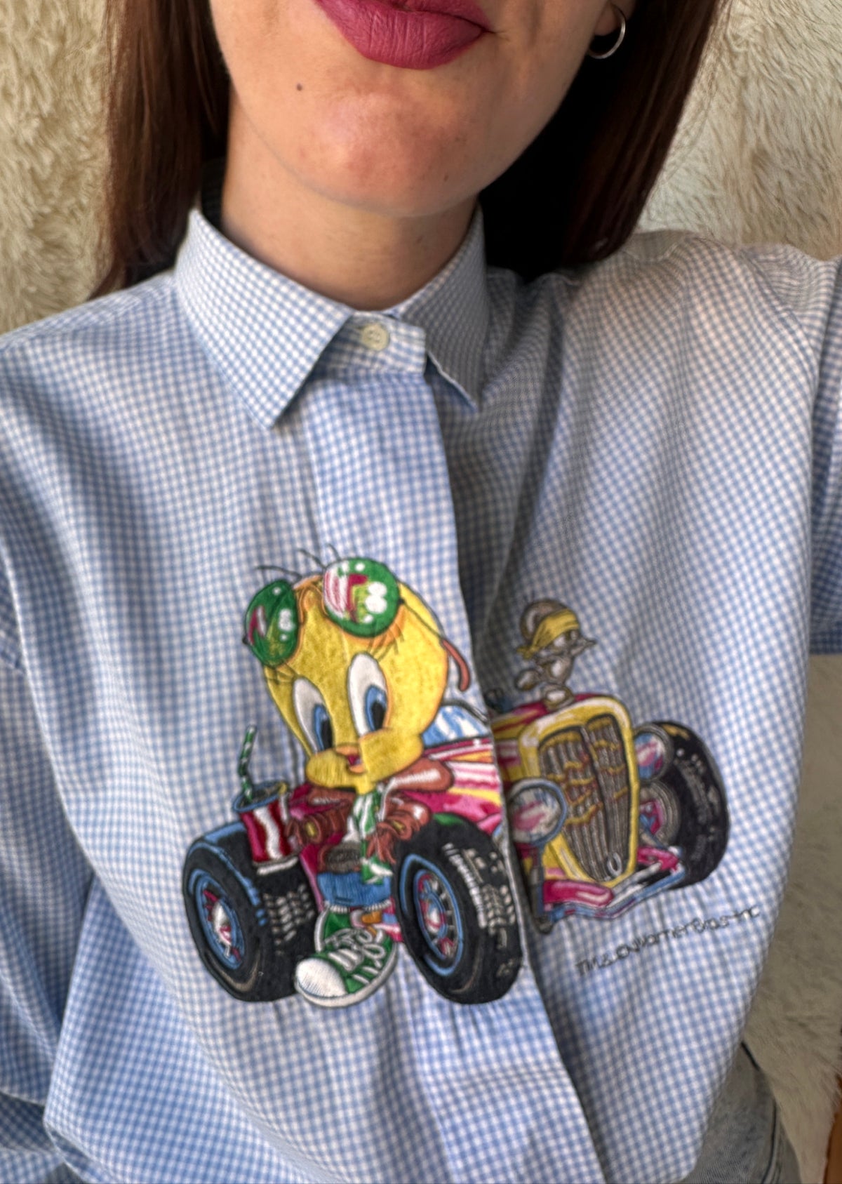 Camicia vichy Titti auto d’epoca