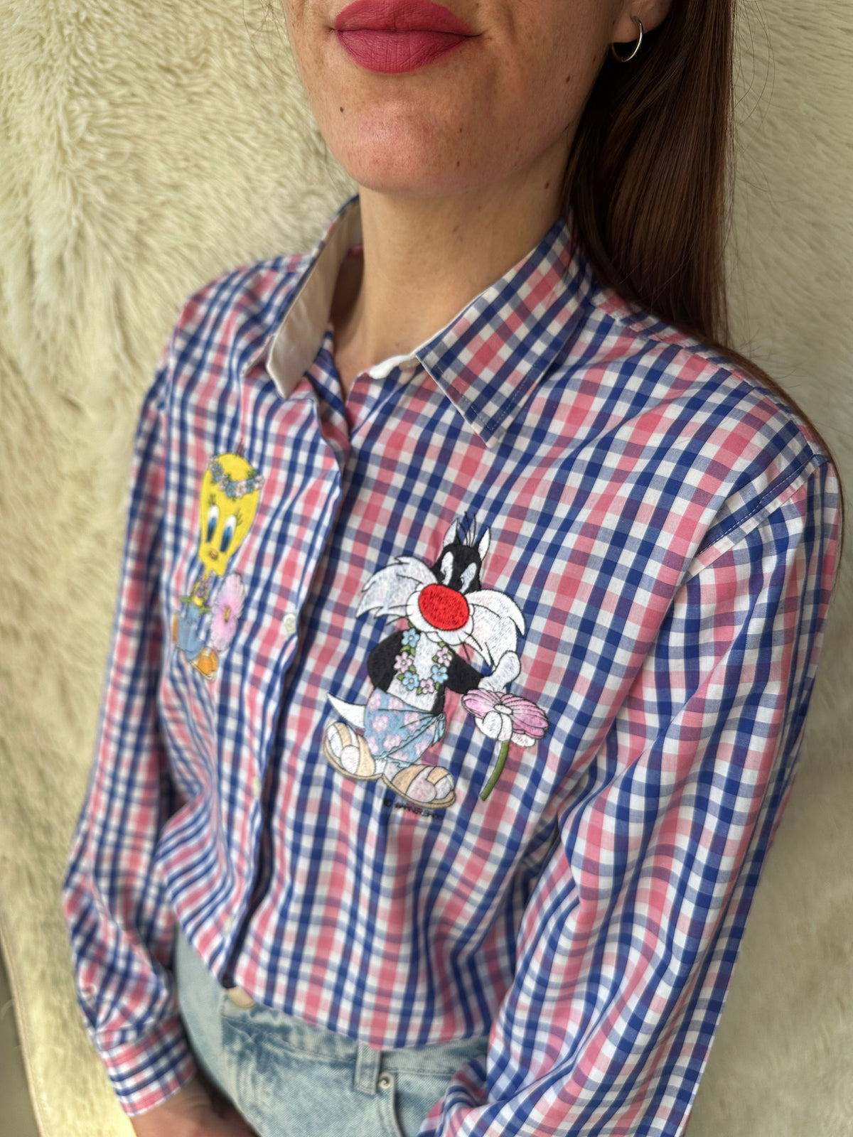 Camicia Titti e Silvestro Hawaii