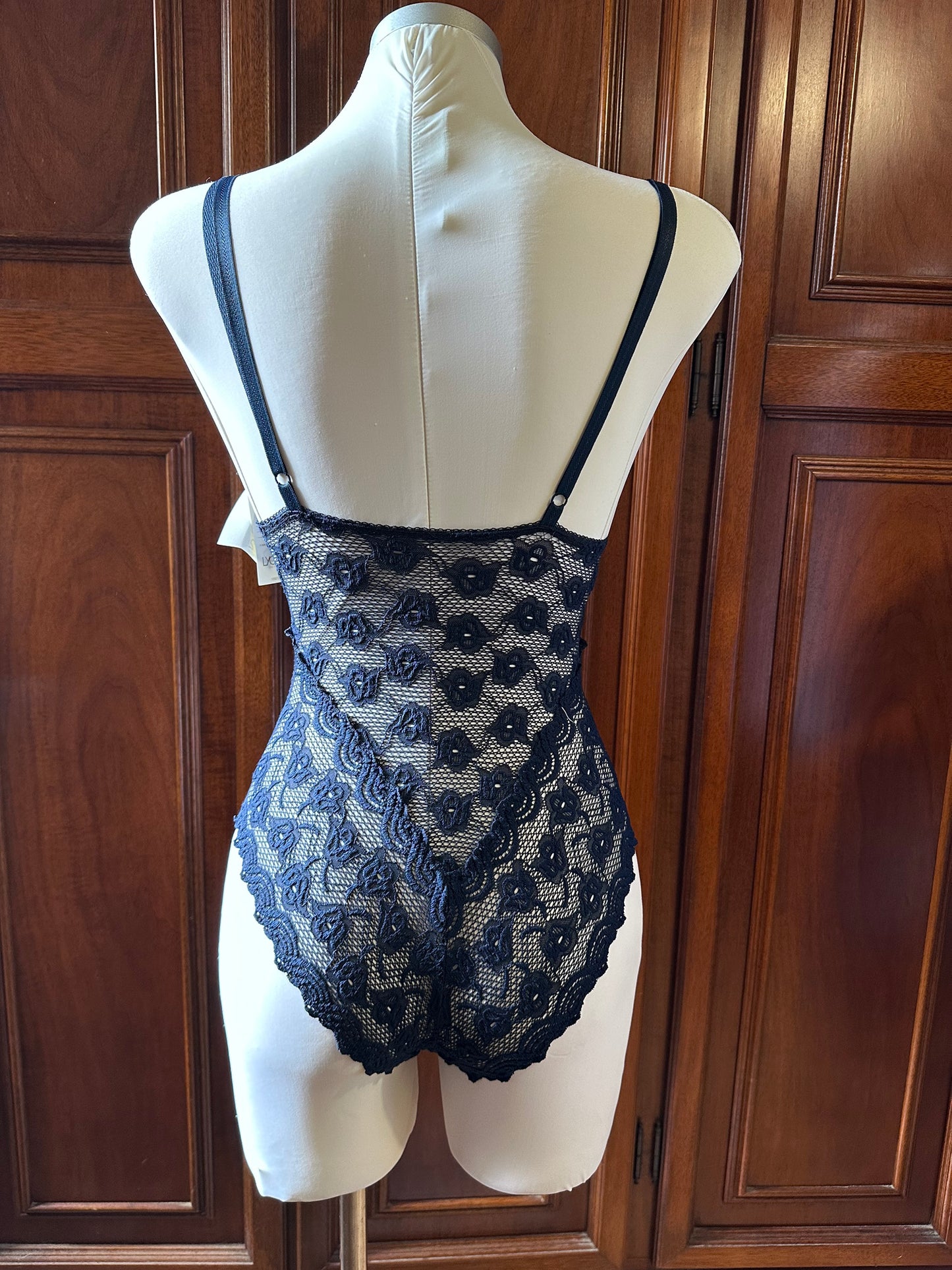 Lace bodysuit navy Marisetienne