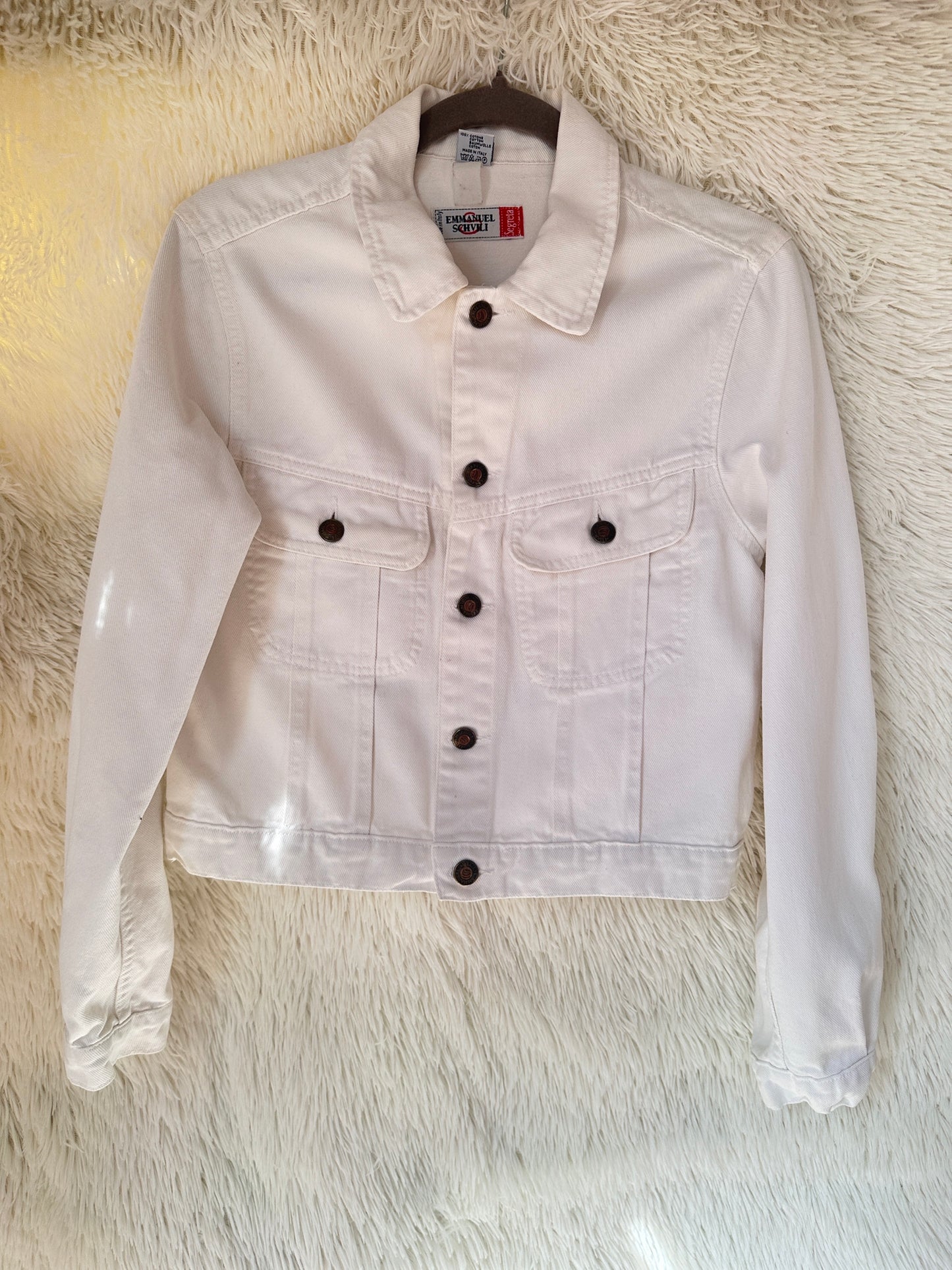 Giacca denim bianca Donald