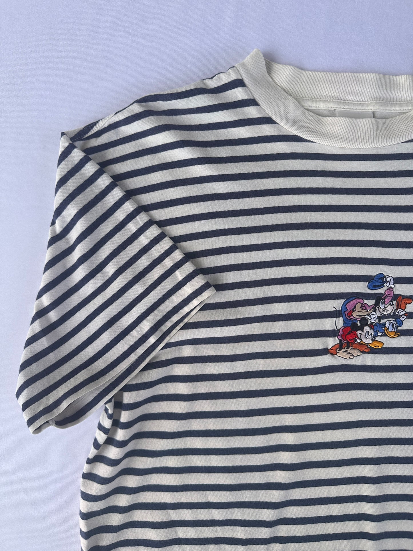 T-shirt a righe con Taschino "Il Principe e il Povero"