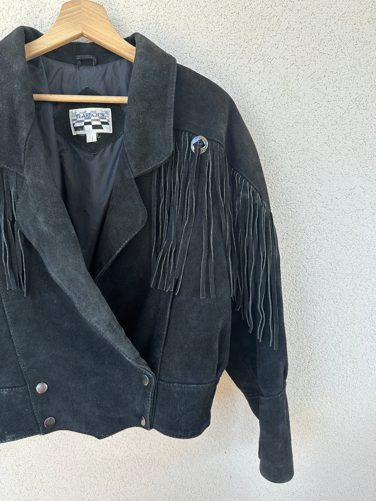 Giacca camoscio western
