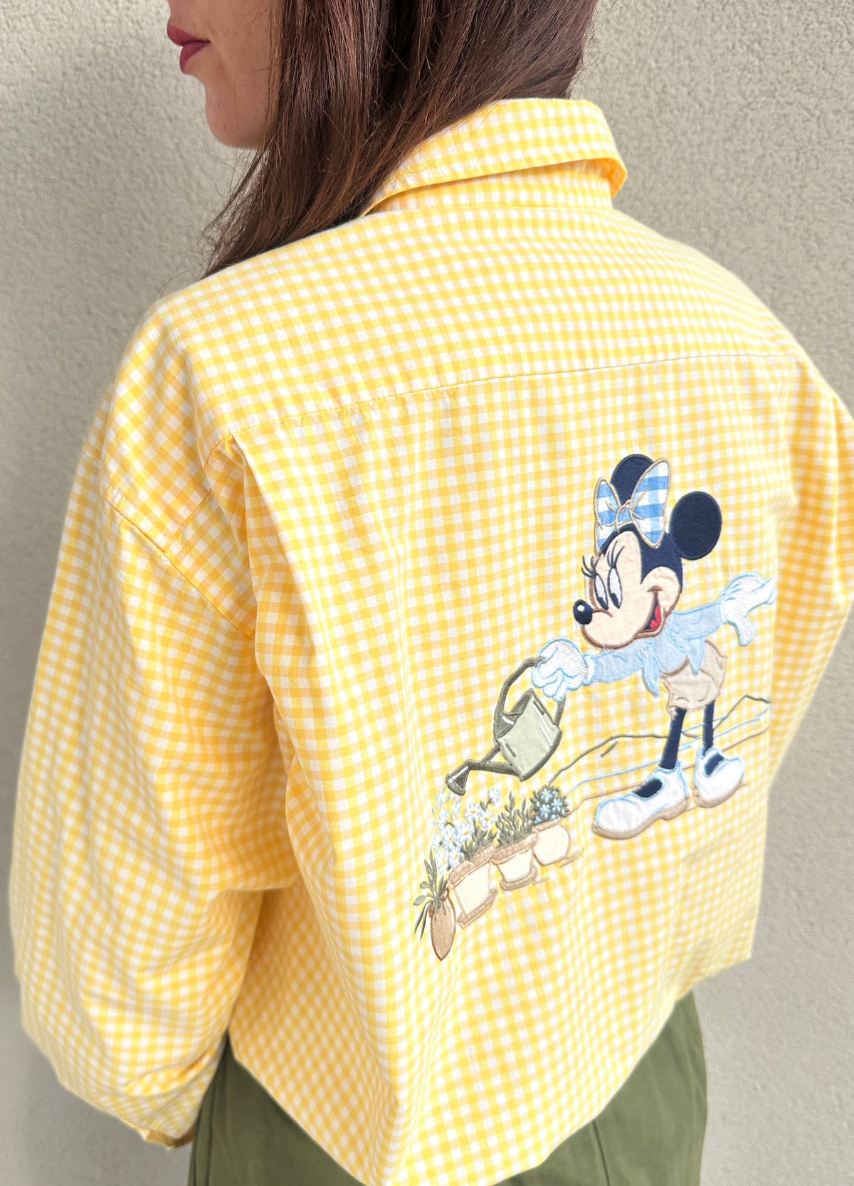 Camicia minnie fiori vichy