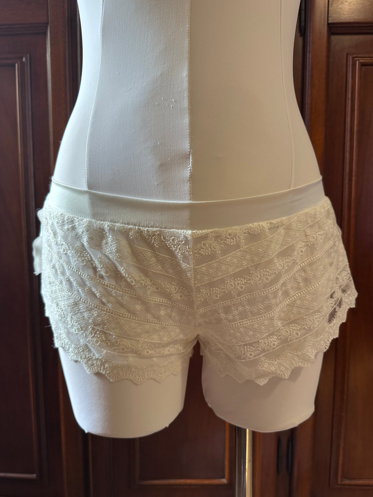 Pigiama bianco pizzo bridal