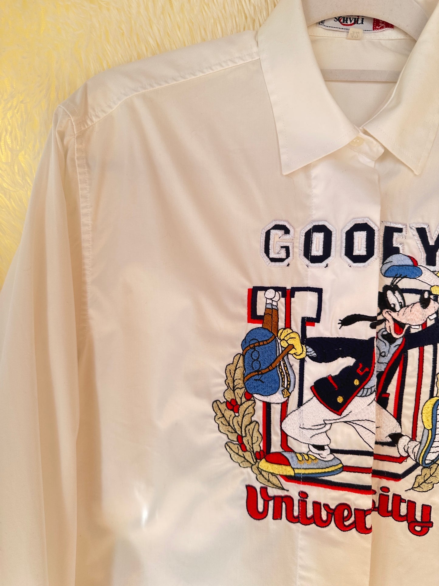Camicia bianca Goffy university