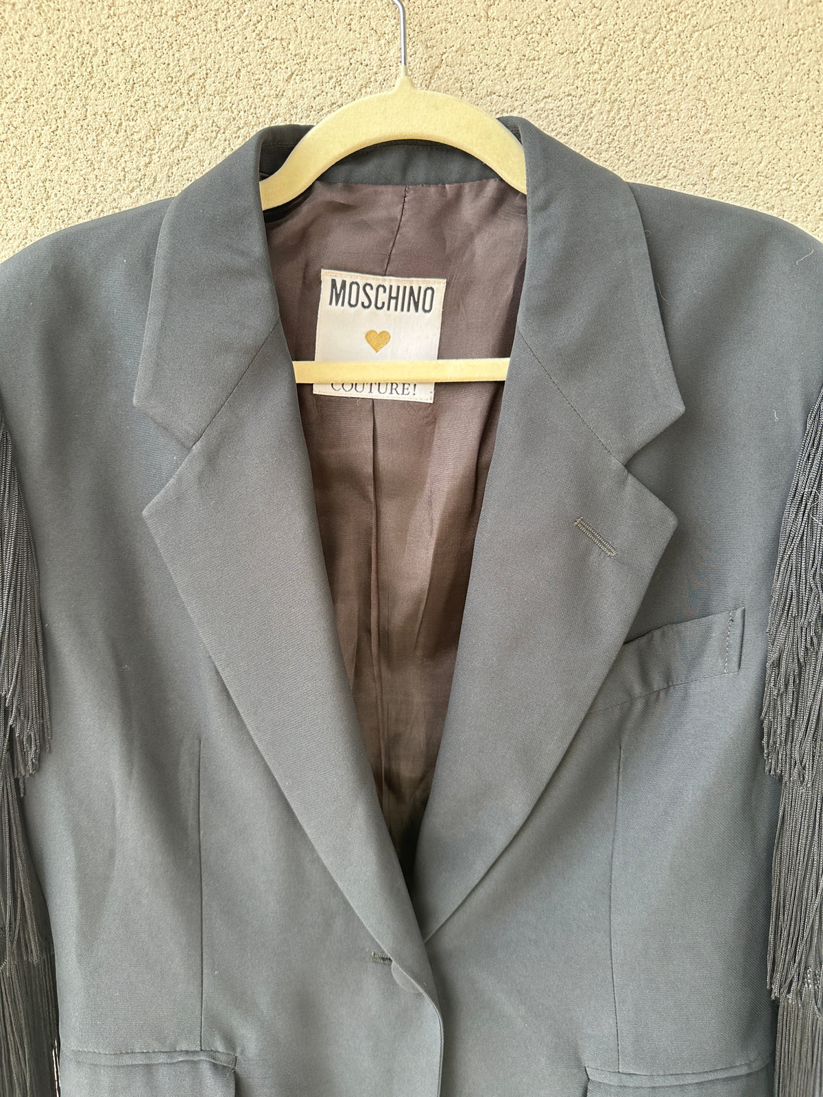 Moschino Couture! — Rara Blazer Vintage SS 1989 con Frange