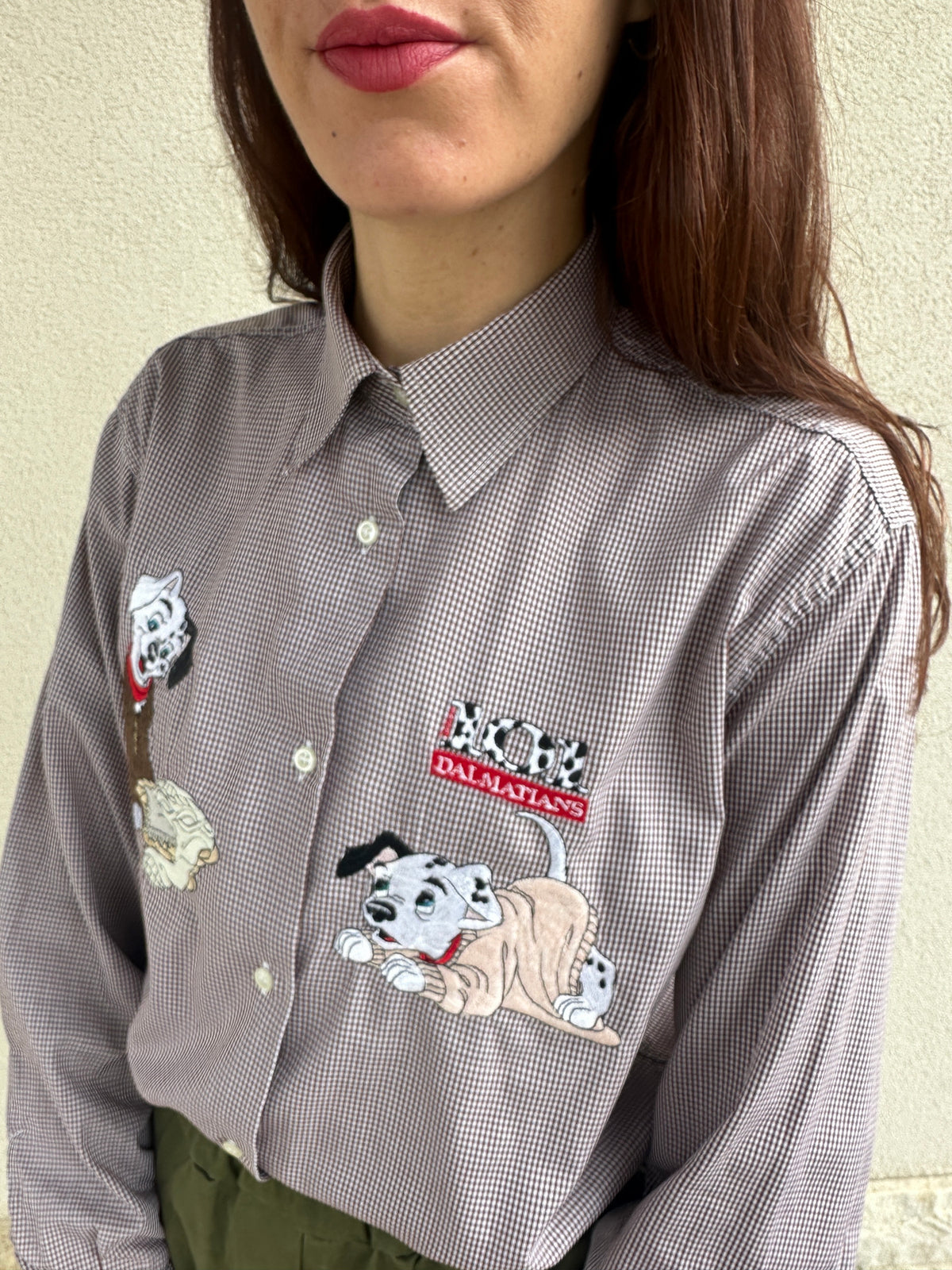 Camicia 101 Dalmati Quadretti Marrone
