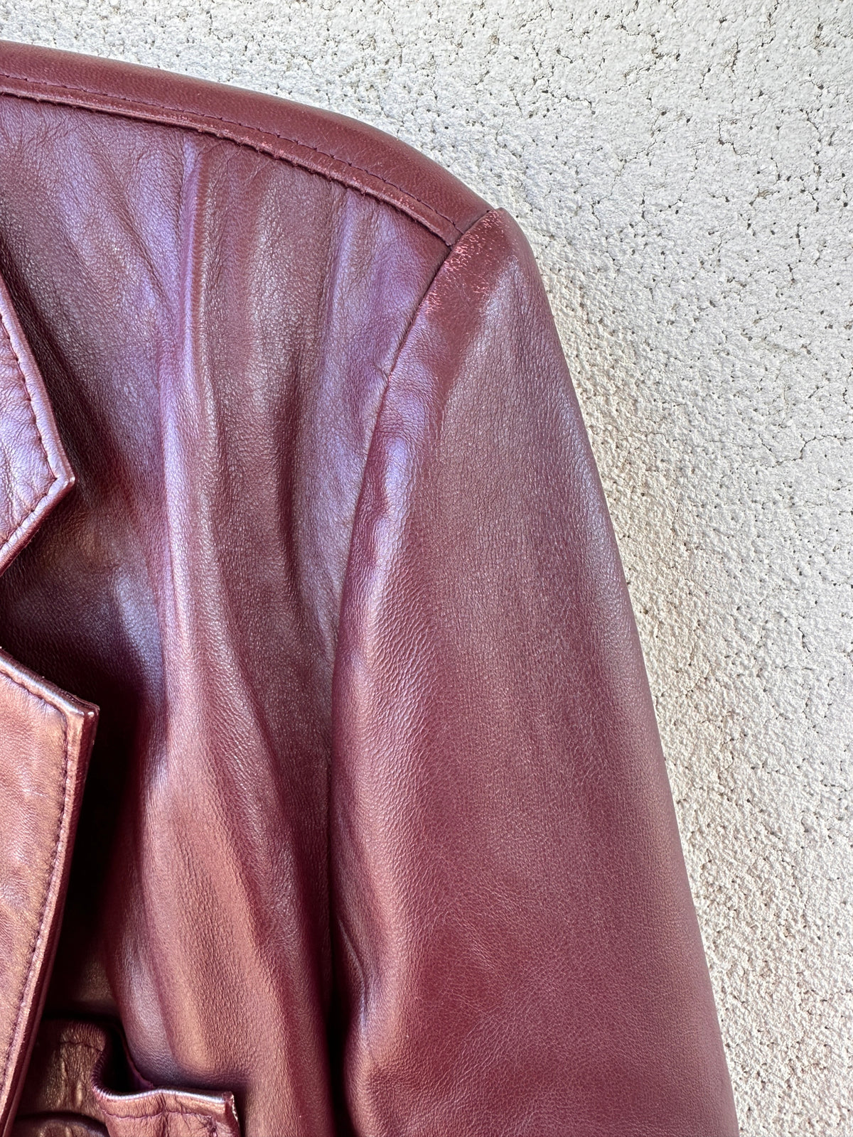 Giacca pelle bourdeux