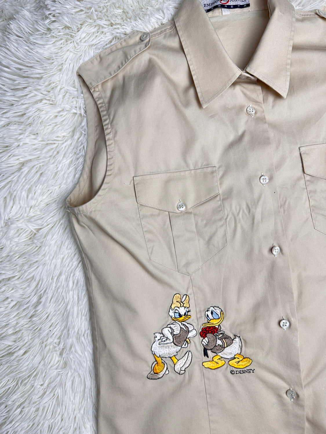 Camicia smanicata paperino e paperina