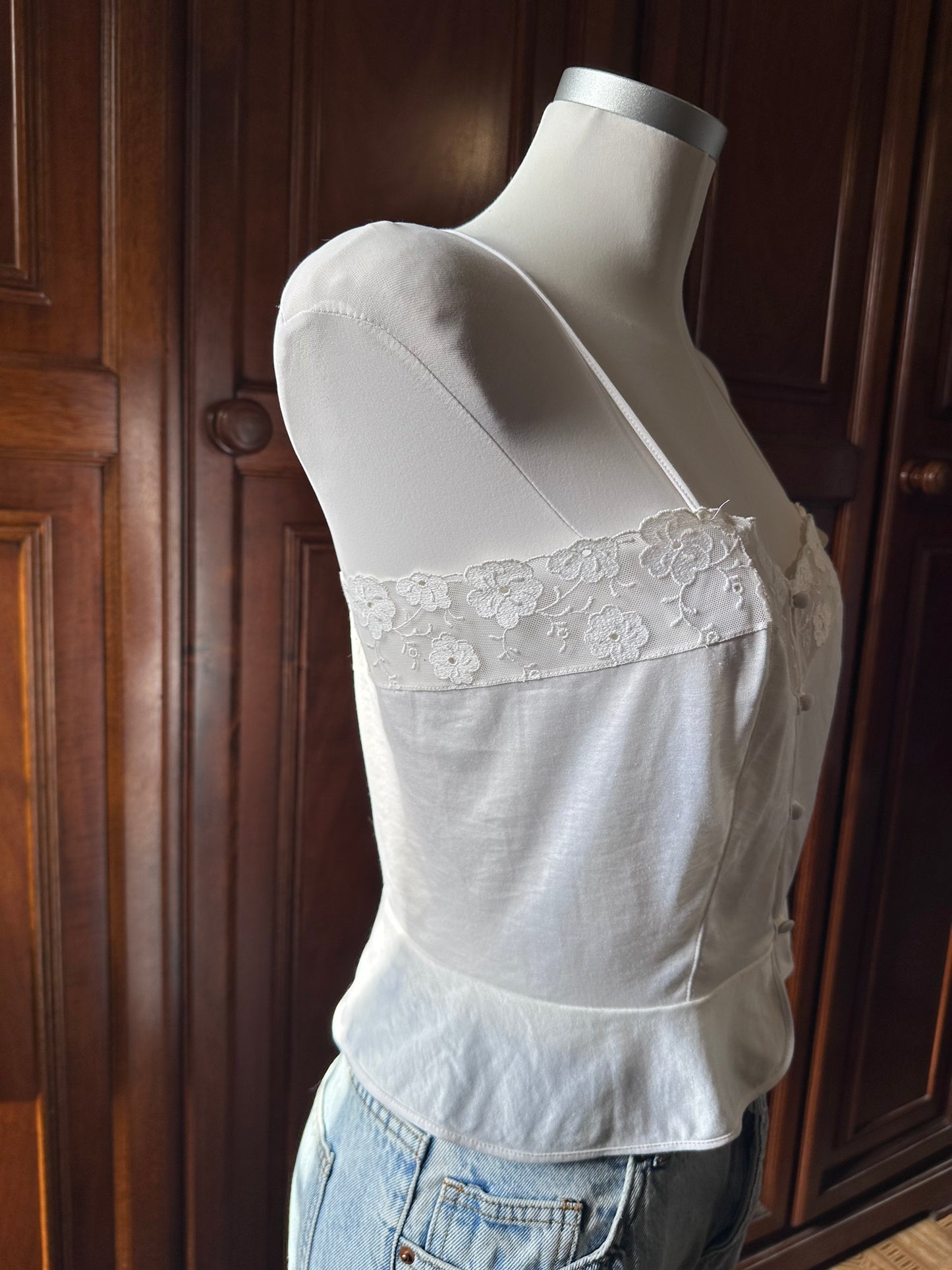 Maison Lejaby cotton lace top