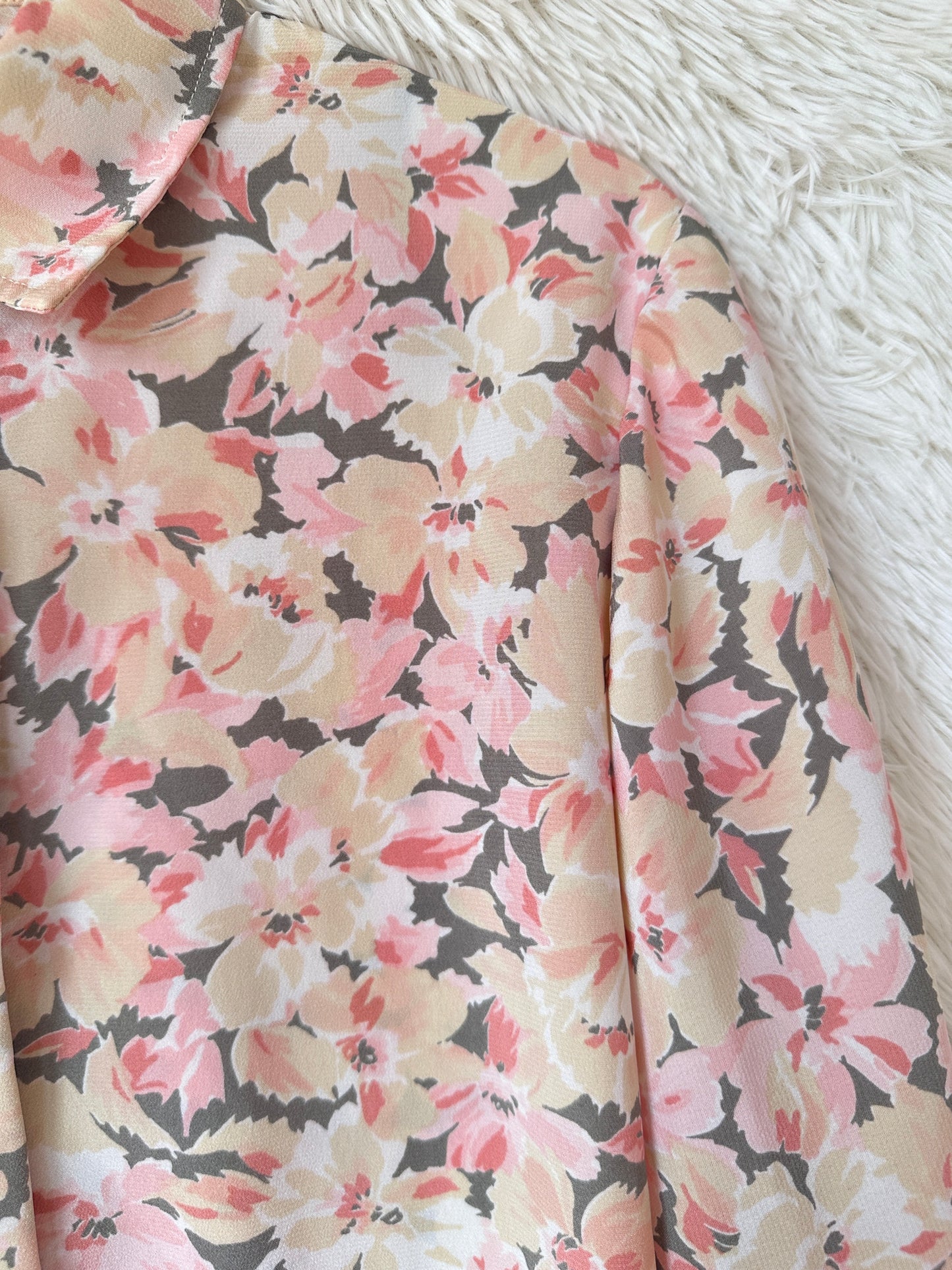 Camicia bouquet pesca