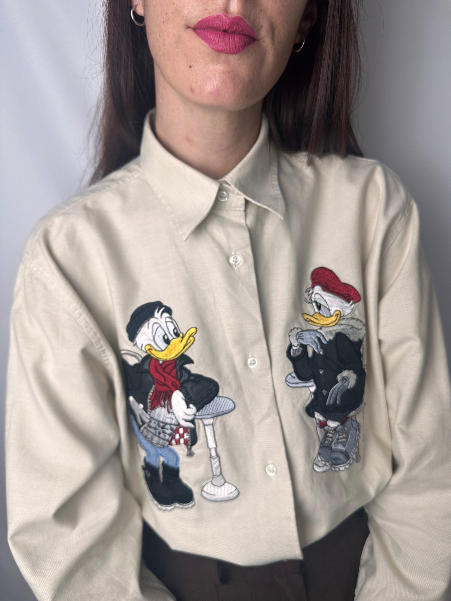 Camicia paperino & paperina sabbia