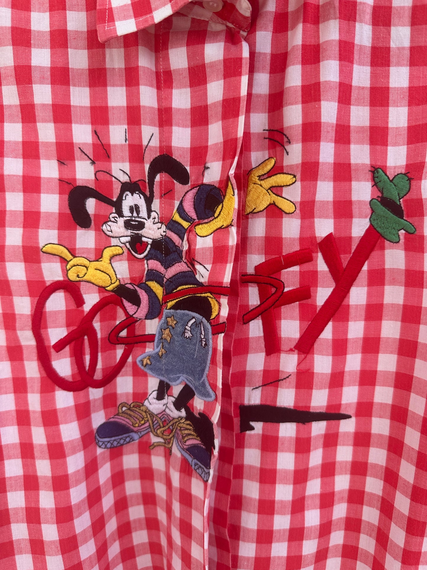 Camicia goofy vichy rosso