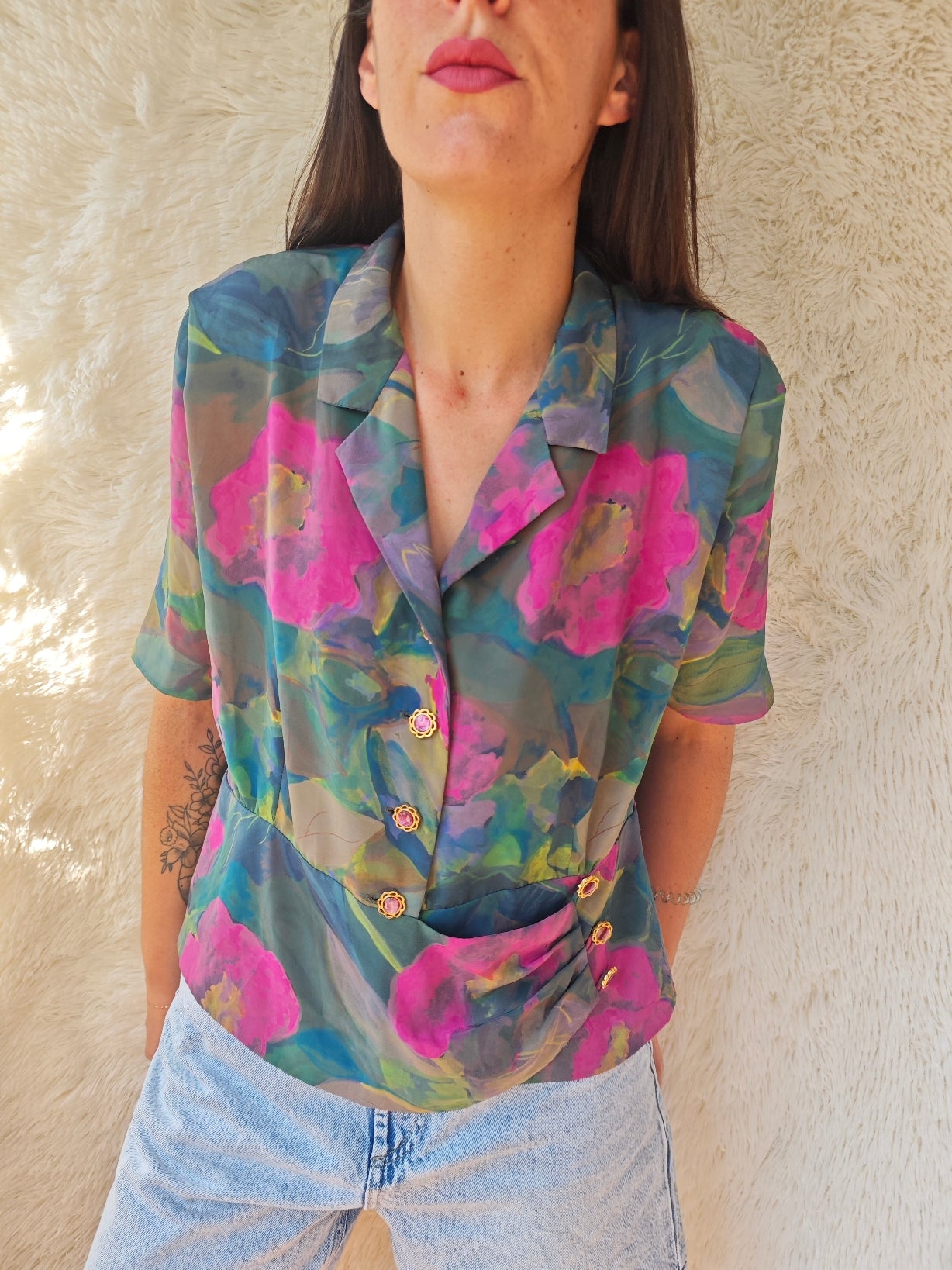 Camicia Stile Acquarello – Fantasia Artistica Anni '80