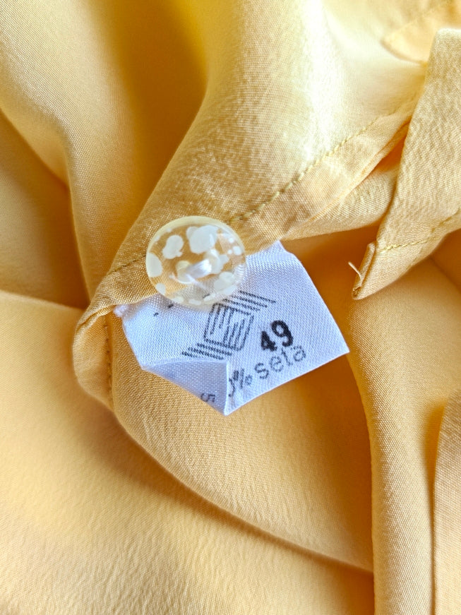 Blusa seta giallo pastello