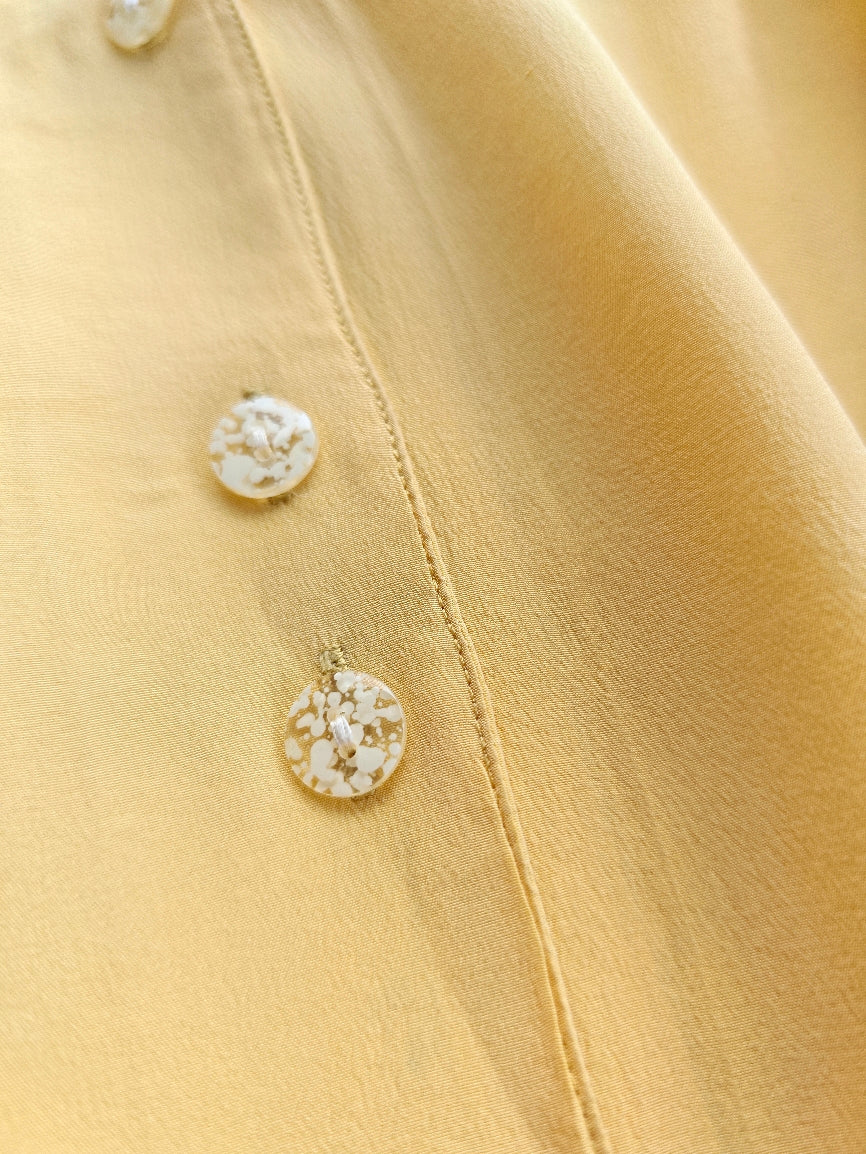 Blusa seta giallo pastello