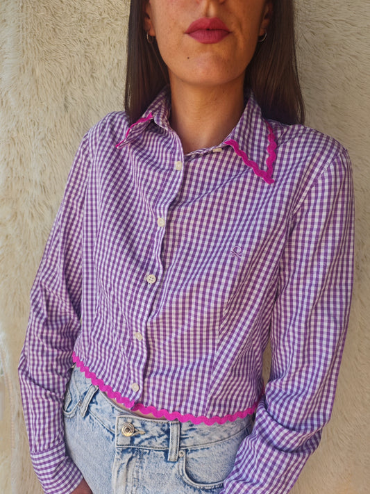 Camicia Vichy reworked