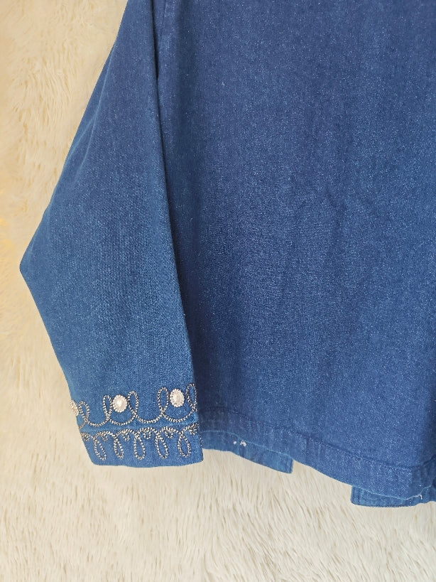 Giacca in denim decorata