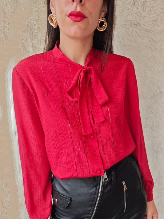 Camicia fiocco rosso