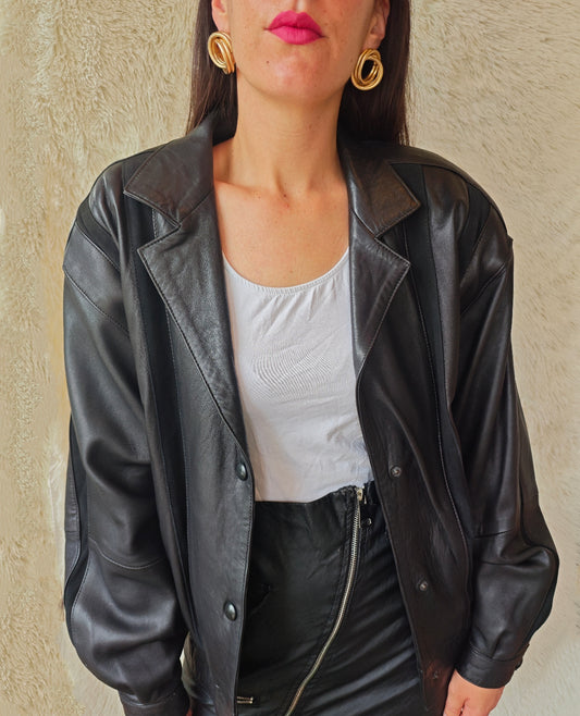 Giacca bomber pelle