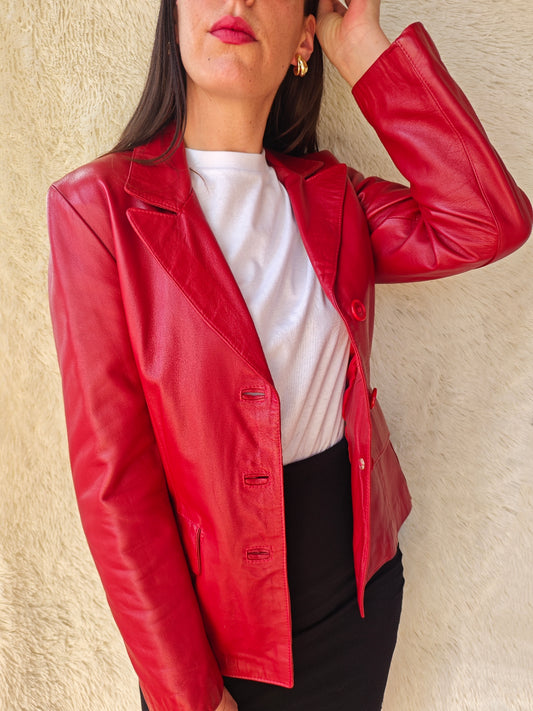Giacca rosso rubino