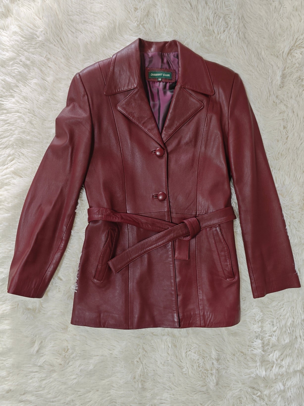 Giacca nappa Burgundy