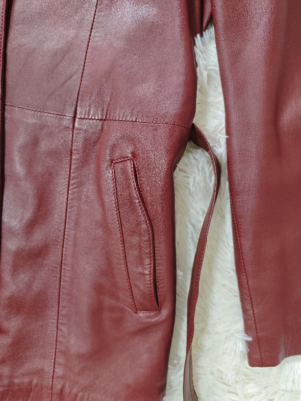 Giacca nappa Burgundy
