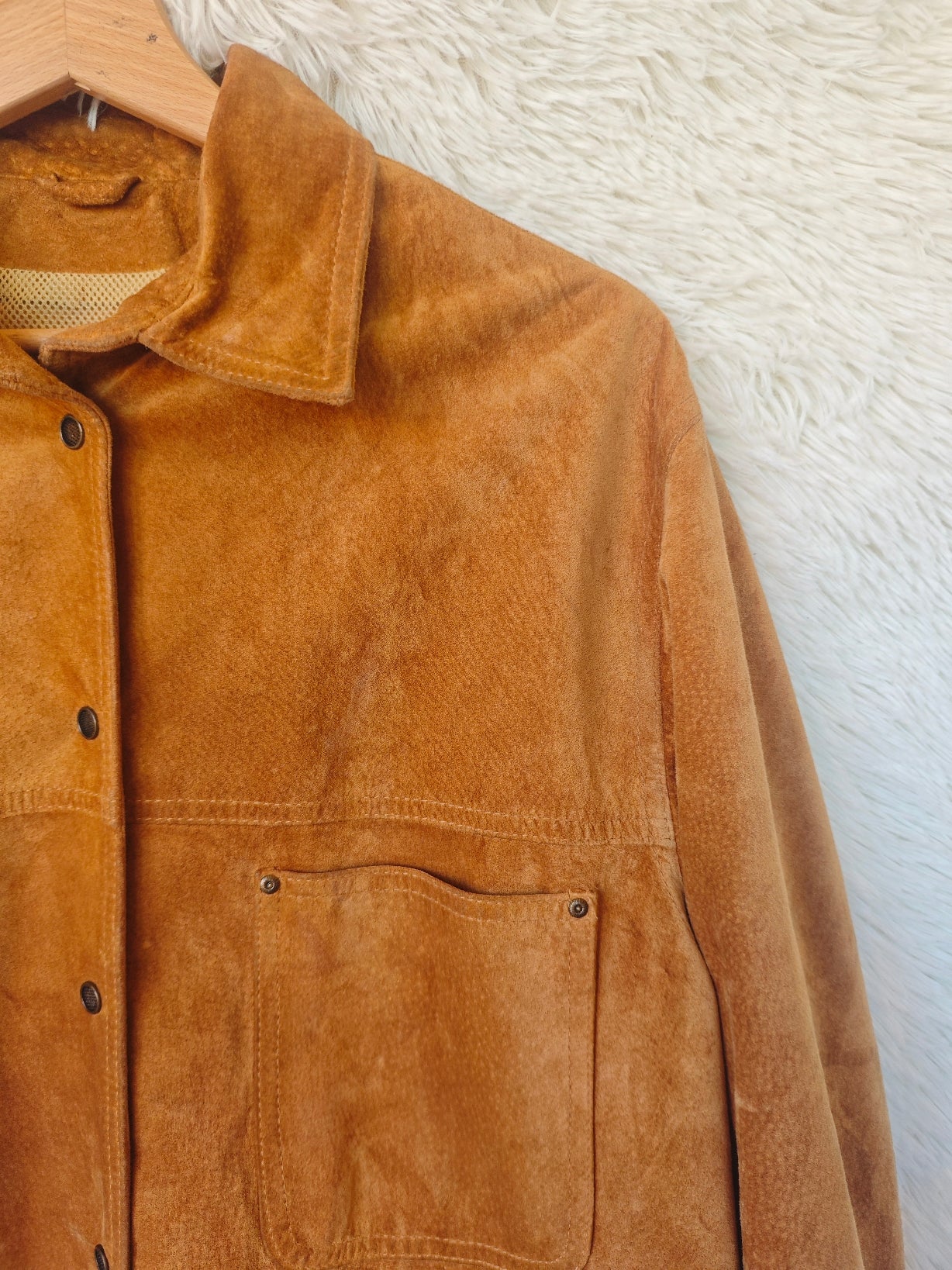 Giacca camicia camoscio