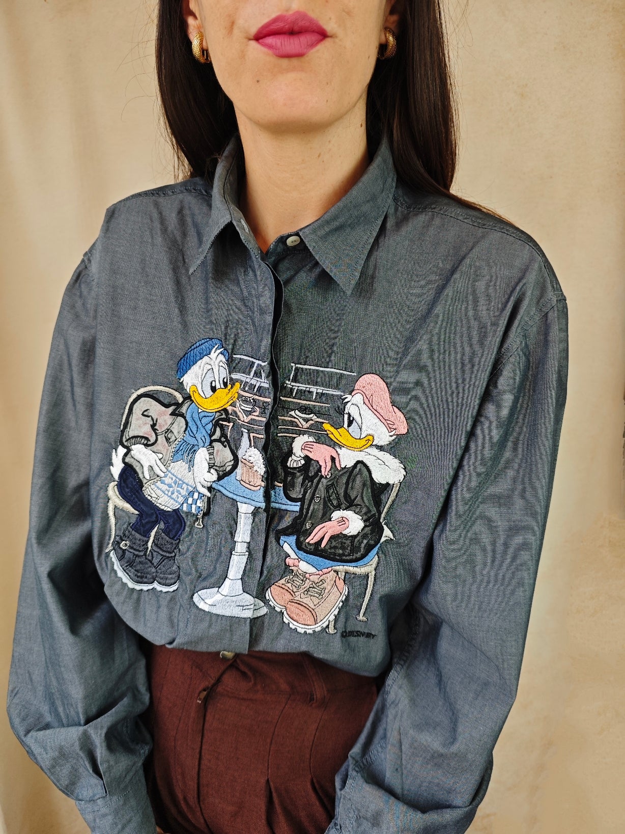 Camicia Disney paperino e paperina bar